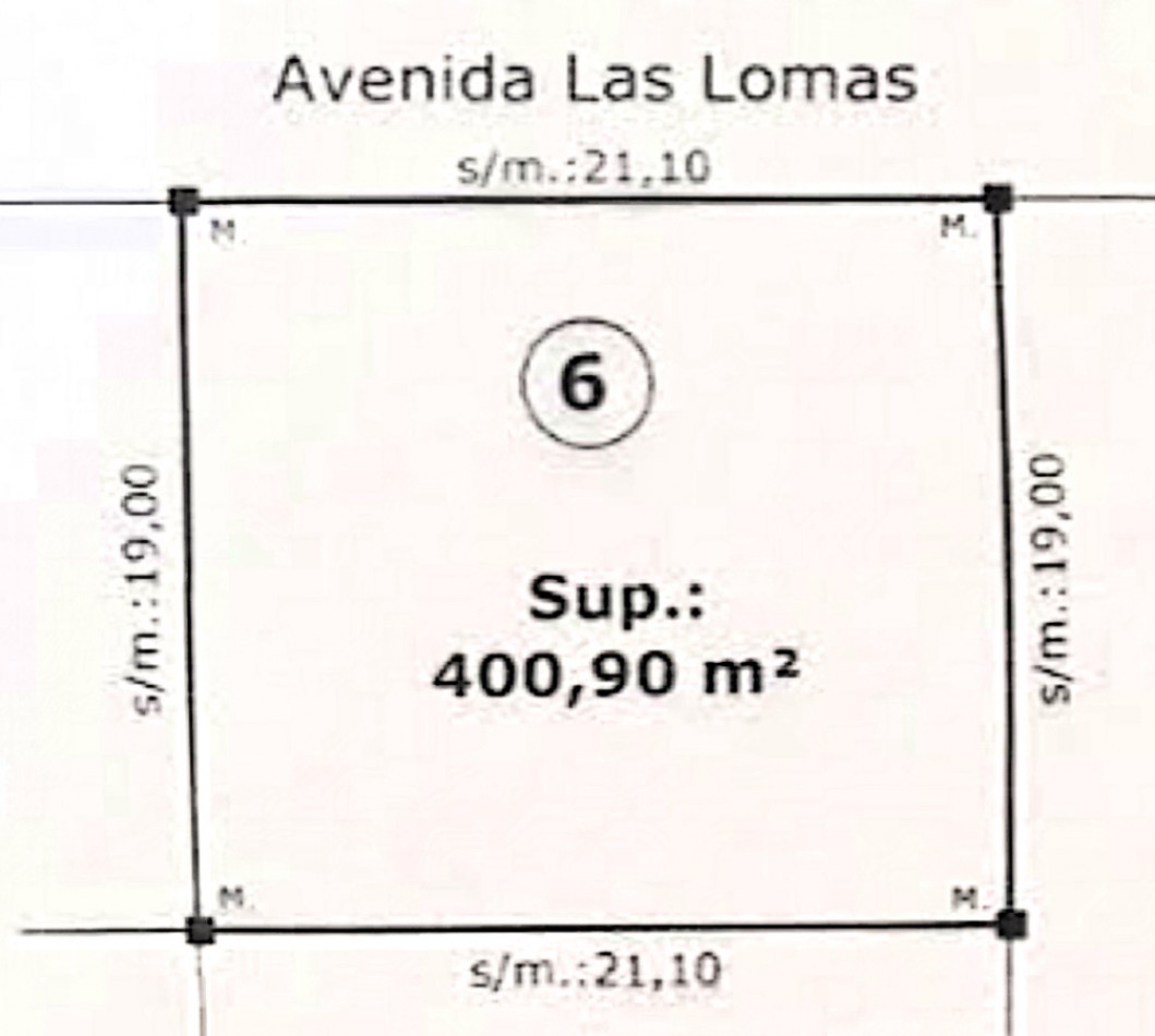 Lote en venta en barrio Avenida Las Lomas de Miramar