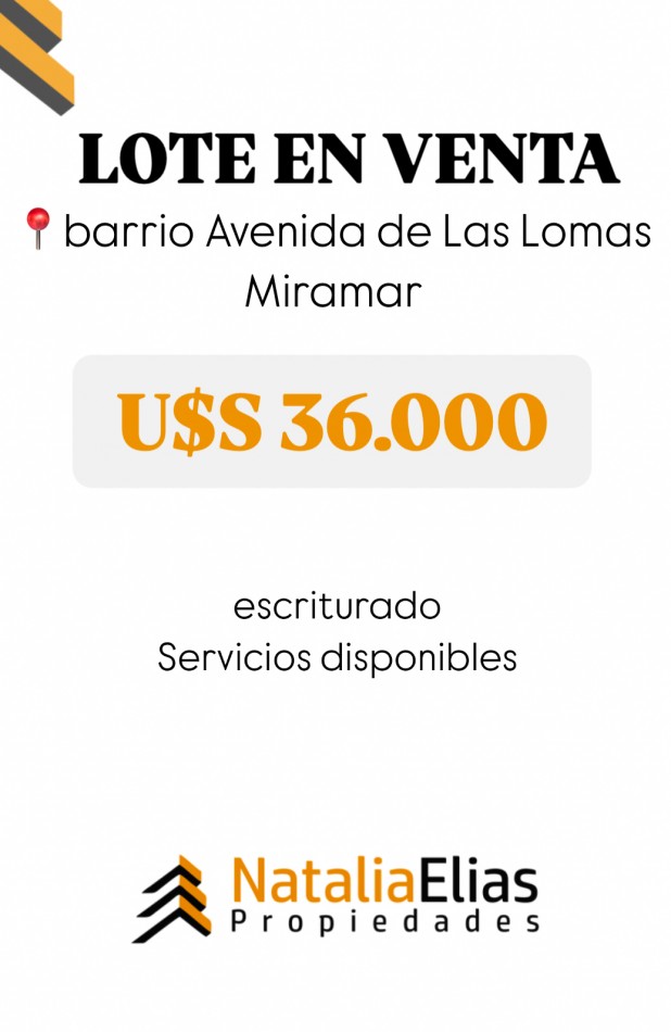 Lote en venta en barrio Avenida Las Lomas de Miramar