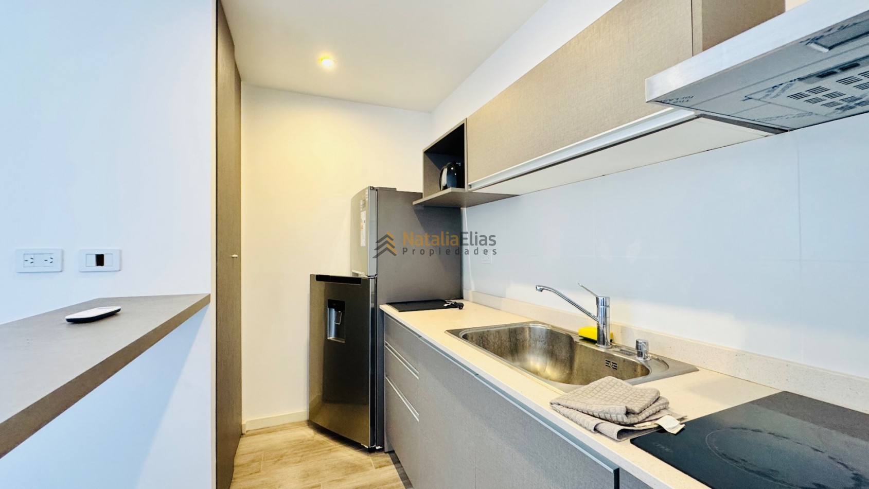 Departamento 2 ambientes al frente en Pinamar 