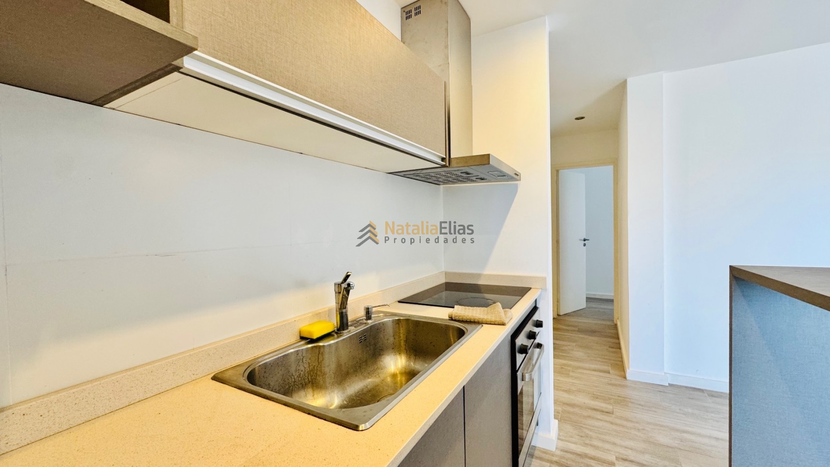 Departamento 2 ambientes al frente en Pinamar 