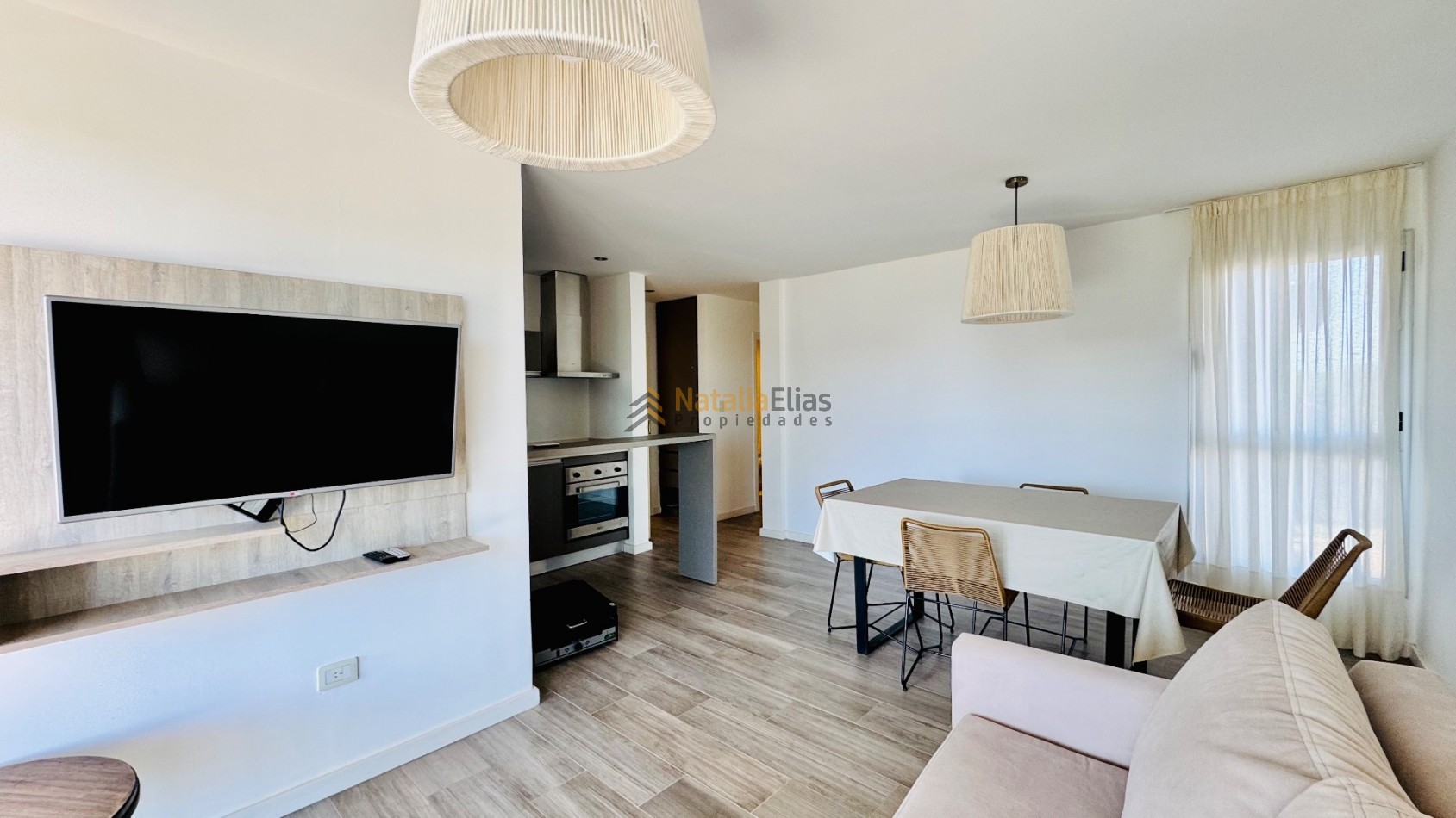 Departamento 2 ambientes al frente en Pinamar 