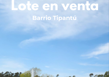 Lote en venta en barrio Tipantu 